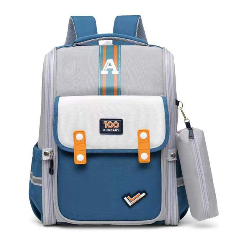 Large Capacity Grade Burden Reduction Spine Elementary School Students' Schoolbags