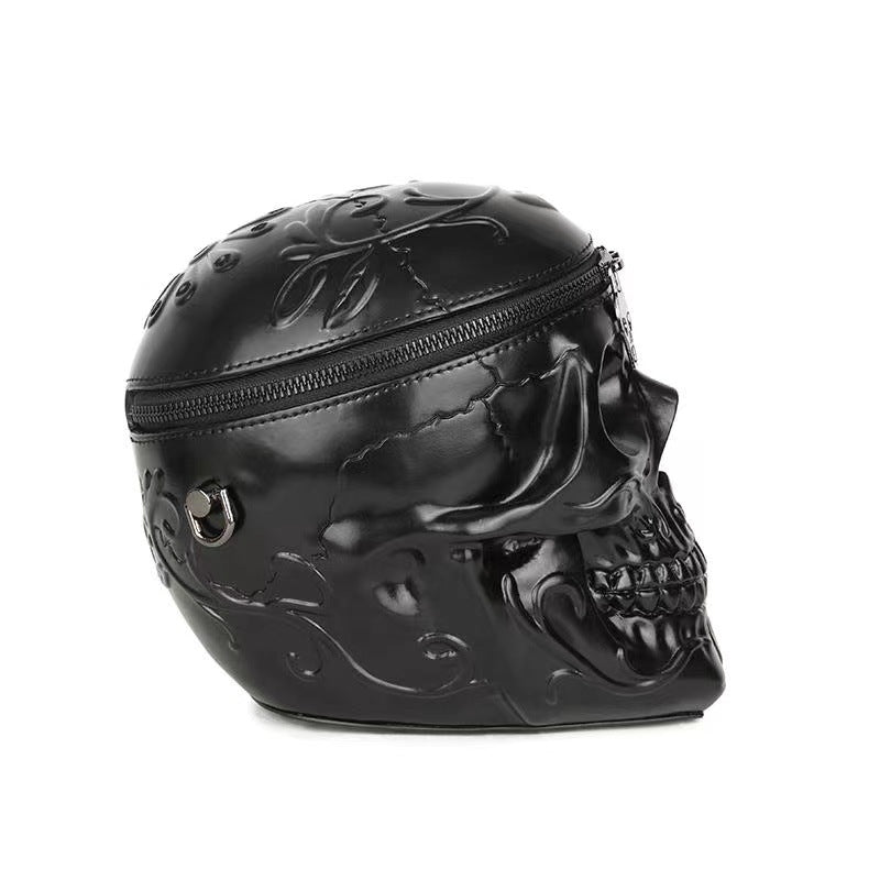 Skull Style Personalized Halloween High Texture Men's Shoulder Bags