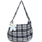 Spring Black White Leopard Print Canvas Female Crossbody Bags