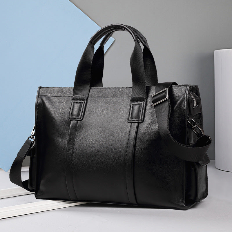 Men's Leather For Cow Computer Business Large Men's Handbags