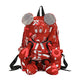 Women's Large Capacity Fashion Letters Contrast Color Backpacks