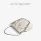 Women's Design Garbage Rhombus Chain White Leather Shoulder Bags