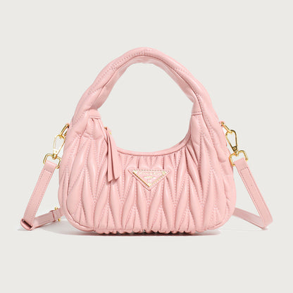 Women's Design Spring Exquisite High-grade Pleated Underarm Handbags