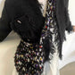 Women's Durable Design Woven Plush Finished Crossbody Bags