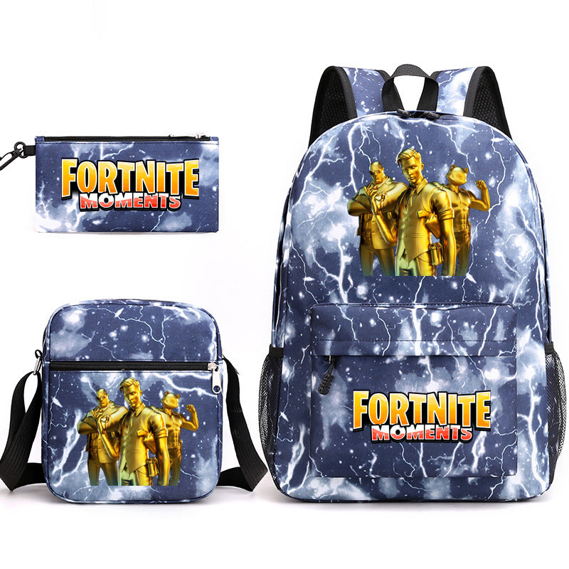 Durable Leo Massey Peripheral Printed Pencil Middle School Students' Schoolbags