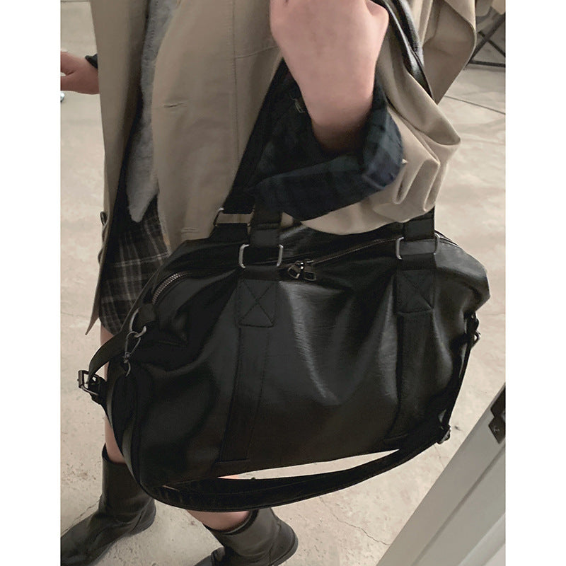 Retro High-grade Large Capacity Simple Pillow Shoulder Bags