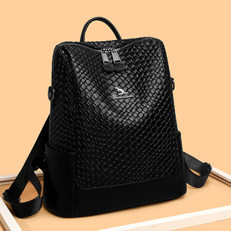 Popular Woven Pattern High-grade Hot Drilling Backpacks