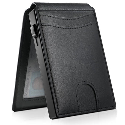 Men's Credit Magnetic Separation Flip Cassette Automatic Card Holder