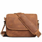 Women's & Men's Crazy Horse Leather Retro Large Capacity Small Square Bags