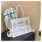 Women's Versatile Jelly Large Capacity Fashion Handbags