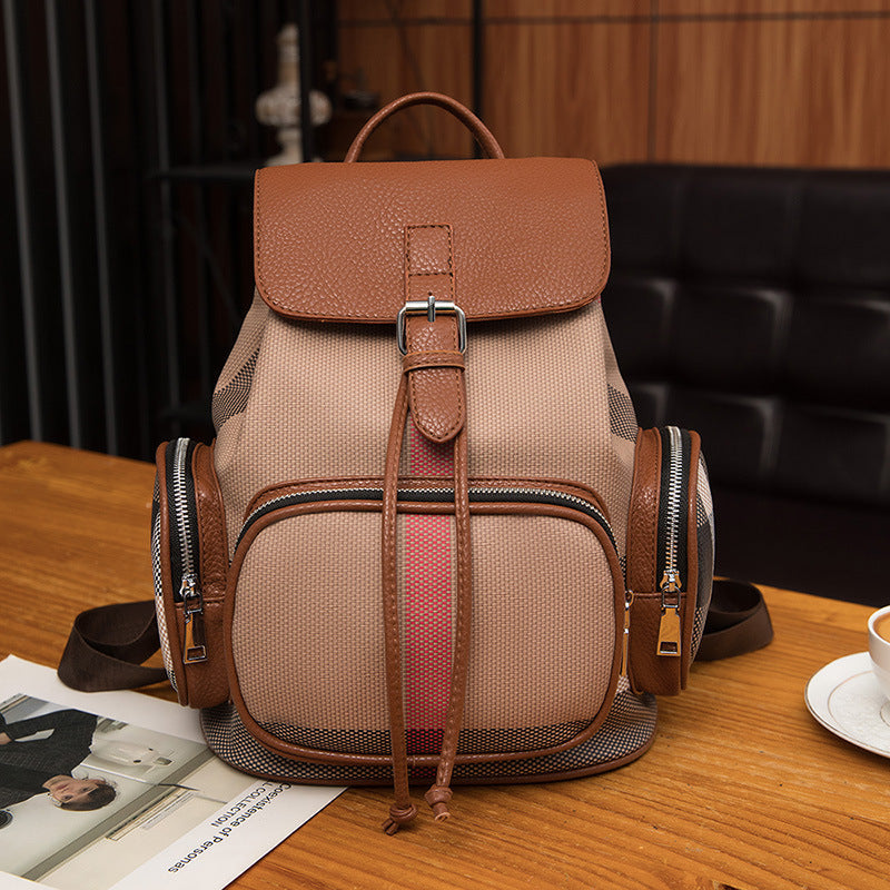 Women's Fashion Drawstring Large Capacity Simple Commute Backpacks