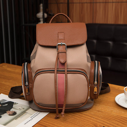 Women's Fashion Drawstring Large Capacity Simple Commute Backpacks