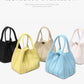 Women's Fashion Pleated Soft Leather Personality Mother Shoulder Bags