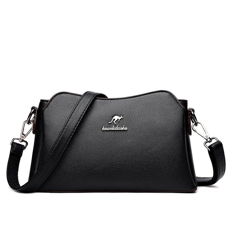 Wedding Celebration Red Soft Leather Large Crossbody Bags