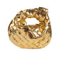 Mini Woven Handmade Croissant Gold Hardware Handbags