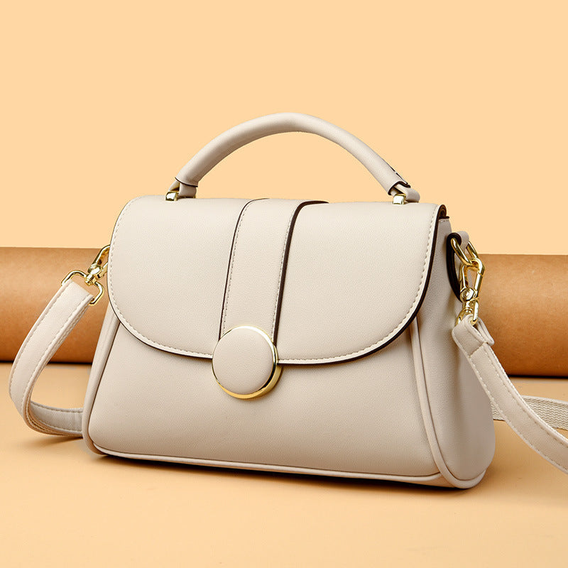 Women's Large Capacity Soft Leather Versatile Retro Shoulder Bags