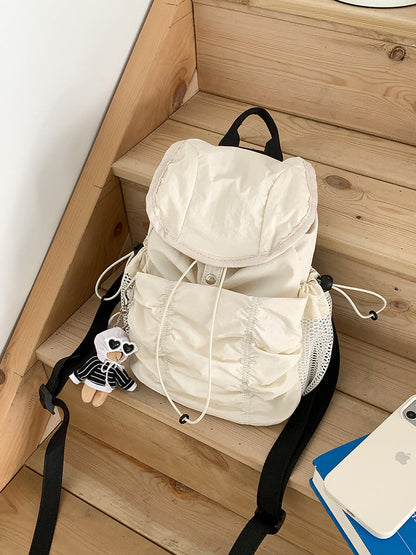 High-grade Flip Magnetic Snap Niche Pleated Backpacks