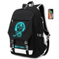 Men's Luminous Large Capacity Oxford Cloth Decompression Backpacks