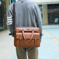Men's Fashion Jeep Business Retro Leather Men's Briefcases