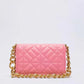 Check Thick Chain Quilted Rice Word Crossbody Bags