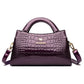 Women's Kangaroo Classic Patent Leather Crocodile Pattern Handbags