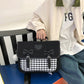 Fresh Lolita Style Chessboard Plaid Bow Backpacks