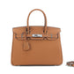 Sier Kelly Leather Large Capacity Litchi Handbags