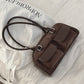 Women's Textured Suede Commuter Minority Fashion Underarm Armpit Bags