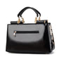 Women's Fashion Embroidery Large Capacity Bright Leather Shoulder Bags