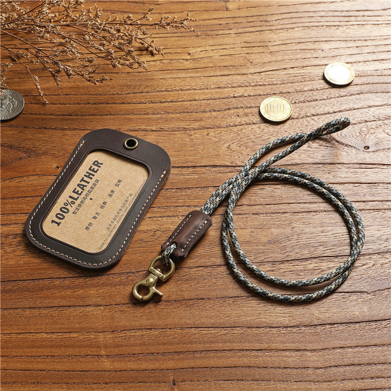 Certificate With Lanyard Badge Entry Exit Card Holder