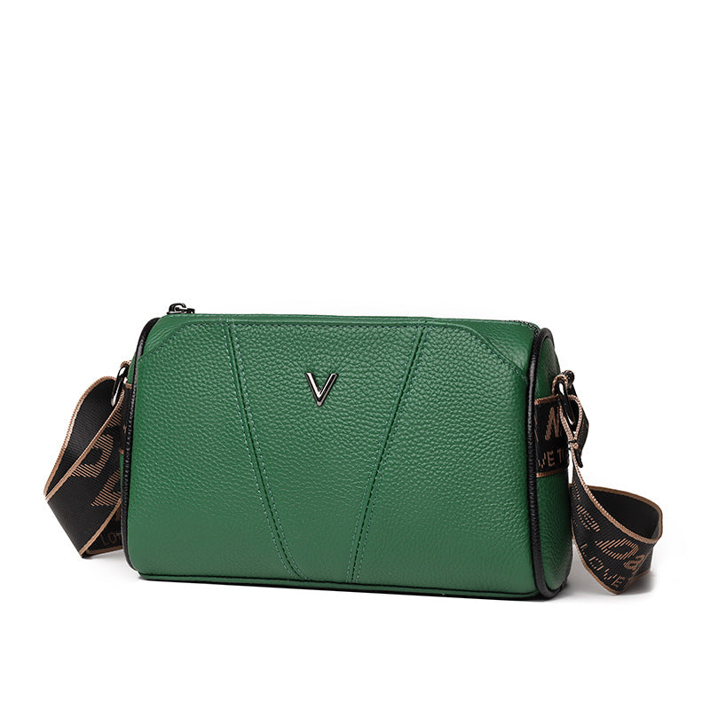 Leather Large Capacity Trendy Top Layer Crossbody Bags