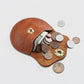 Women's & Men's & Handmade Vegetable Tanned Leather Mini Men's Wallets