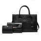 Women's Retro Crocodile Pattern Portable Large Capacity Shoulder Bags