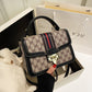 Women's Fashion Retro Printed Western Style Broadband Small Square Bags