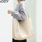 Women's Style Large Capacity Totes Simple Soft Leather Shoulder Bags