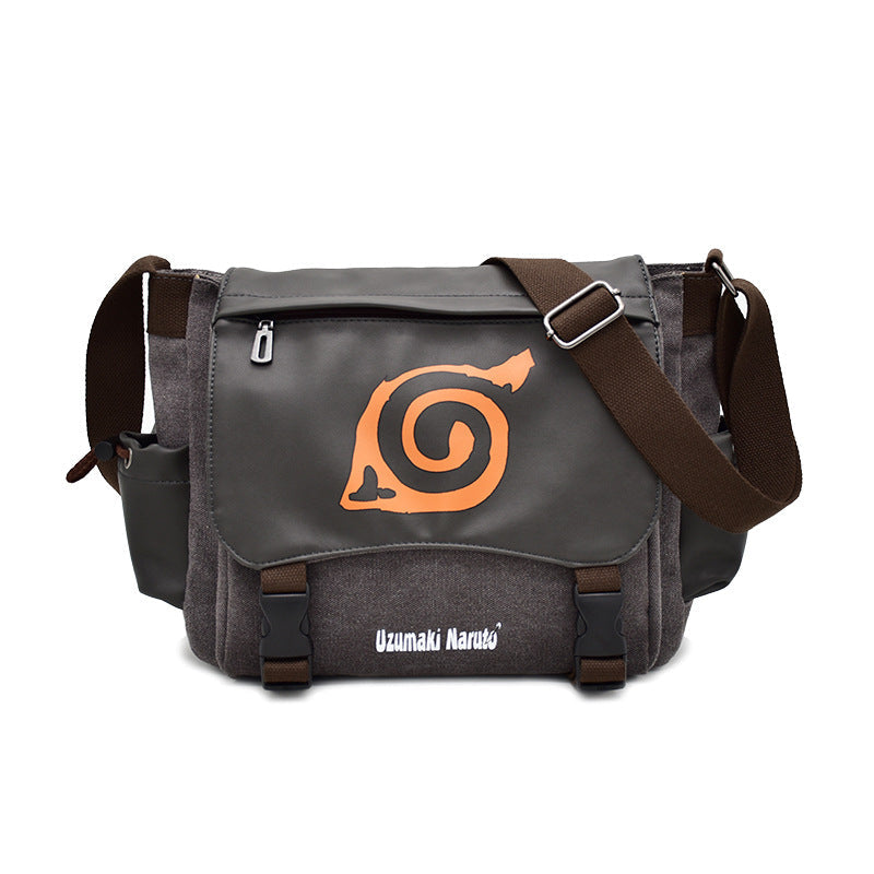 No Cartoon Animation Leisure Korean Style Men's Messenger Bags