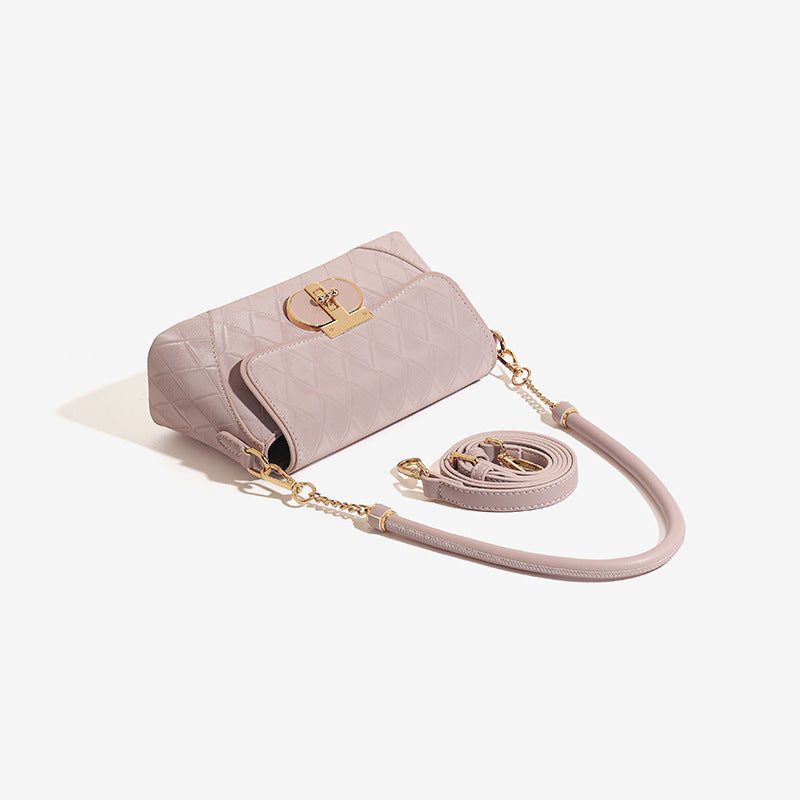 Women's Korean Style Rhombus Underarm Chain Baguette Shoulder Bags
