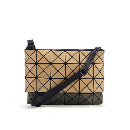 Women's & Men's & Kangaroo Styled Geometric Rhombus Clutch Bucket Bags