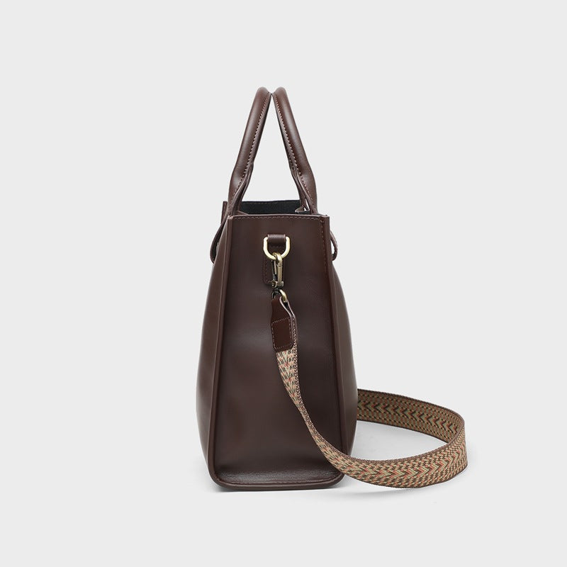 Women's Chinese Style Portable Genuine Leather Handbags