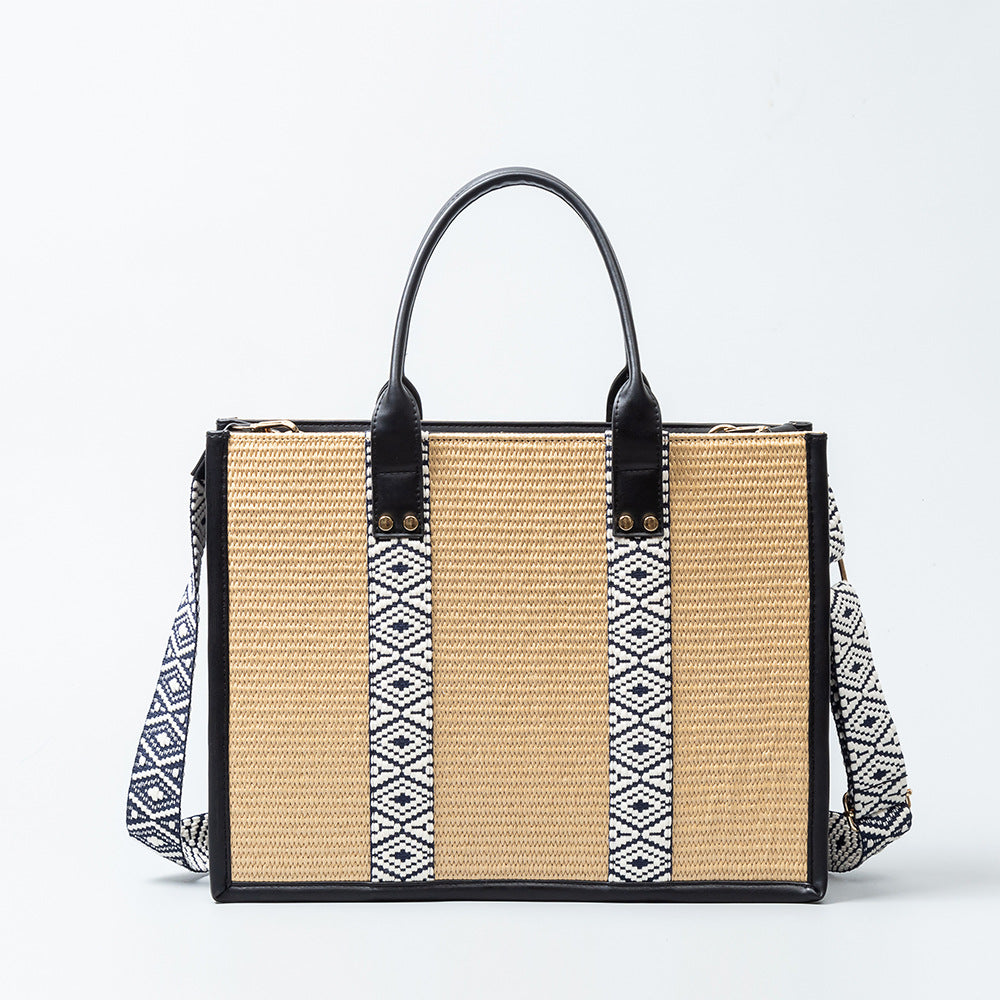 Straw Hand-woven Commuter Portable Large Capacity Shoulder Bags
