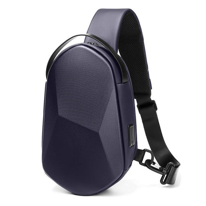 Men's Fashion Summer Waterproof Hard Shell Motorcycle Men's Chest Bags