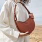 Women's French Half Moon Underarm Saddle Shoulder Bags