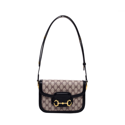 Women's High-grade Fashion Retro Printed Saddle Crossbody Bags