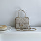 Women's Style Embroidery Thread Diamond Pattern Chain Crossbody Bags