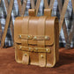 Men's Top Layer Crazy Horse Skin Cowhide Trendy Men's Chest Bags