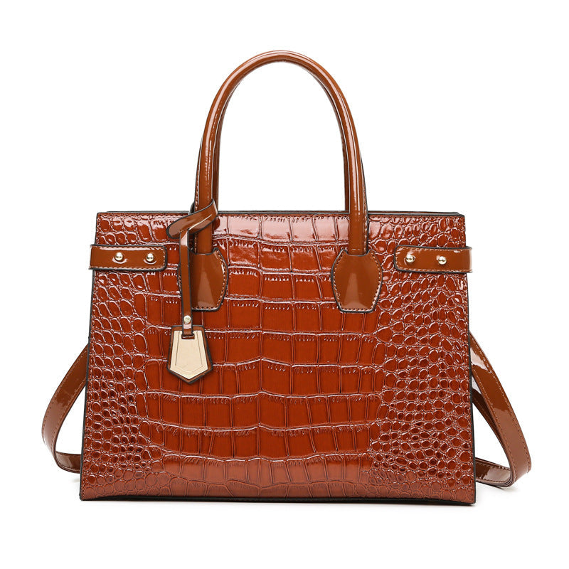 Retro Three-piece Set Mother Crocodile Texture Shoulder Bags