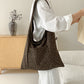 Autumn Retro Leopard Print Fashion Versatile Canvas Large Bags