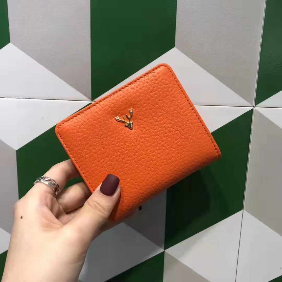 Women's Cowhide Mini Short Simple Fashion Trendy Handbags