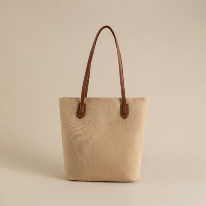 Linen Woven Large Capacity Straw Seaside Shoulder Bags