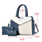 Women's Color Matching Fashion Commuter Trendy Portable Handbags